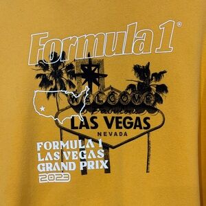 Pacsun: Formula 1 Las Vegas Grand Prix Yellow Hoodie Size: medium